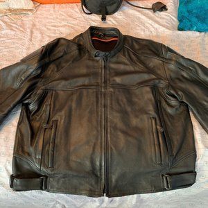 Motorcycle Leather Coat Size 2XL/3XL